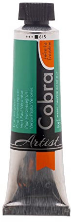 Cobra Talens wassermischbare Ölfarben, 40 ml, 615 Paul Veronese Grün