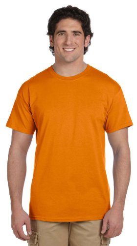 Gildan Mens Ultra Cotton Short Sleeve T-Shirt (XL) (Safety Orange)