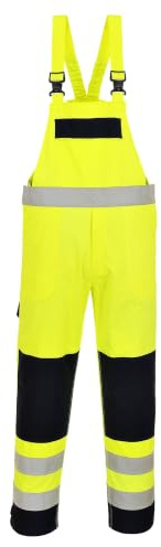 PORTWEST FR63 - Mulitnorm Warnschutz-Latzhose, 1 Stück, XXXL, gelb/marine, FR63YNRXXXL
