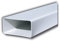 Tubo 120x60 mm lunghezza 1,5 ml per Aerazione Canalizzata Cappa Cucina in Pvc Colore Bianco