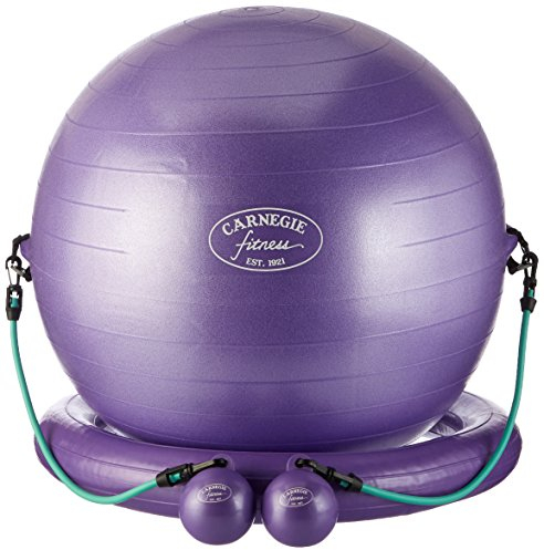 Carnegie Iso Gymnastikball + Ring Widertstandsband Tubes Toning Balls DVD Poster