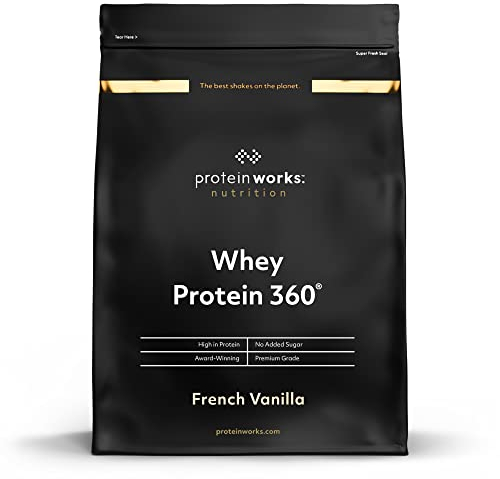 Protein Works - Whey Protein 360 | Premium Whey Shake | Whey Protein Powder Blend | No Added Sugar Protein Shake | 40 Servings | French Vanilla | 1.2kg