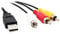 Aukson E08 USB 2.0 auf 3 RCA Kabel, USB auf Cinch AV-Kabel, 1,5m, kompatibel mit HDD-Playern, Camcordern, PCs, TVs, Konvertern und Stereo-AV-Anlagen