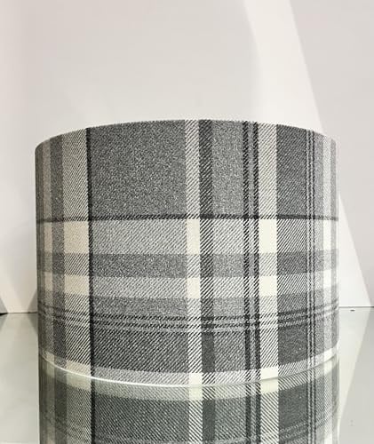 16(40cm) Balmoral Grey Tartan Lampshade/Table Lamp/Ceiling Light
