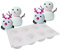 XiaoShenLu Moule Silicone Dessert, moules en Silicone pour Glace Chocolat Pâtisserie Dessert, 8 Trous Forme de spherique