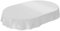 Wachstuchtischdecke Wachstuch abwaschbare Tischdecke Uni Glanz Einfarbig Hellgrau Eingefasst Oval 140 x 180cm