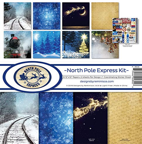 Reminisce (REMBC) North Pole Express Sammelalbum-Set, bunte Palette