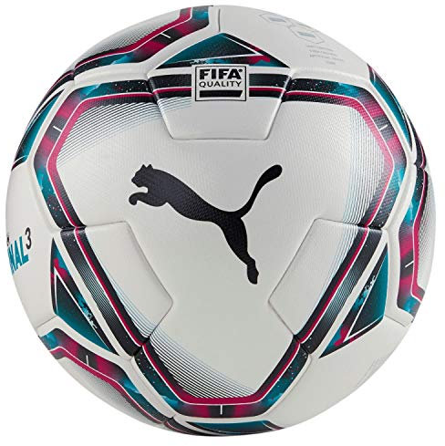 PUMA 83306 Unisex – Erwachsene teamFINAL 21.3 FIFA Quality Ba Fußball, White-Rose Red-Ocean Depths Black-Omphalodes, 4