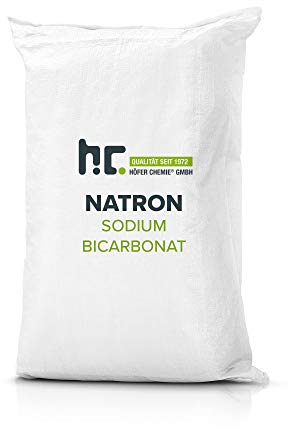 Höfer Chemie 2 X 25 Kg de Bicarbonate de Sodium (Soude) en Qualité Alimentaire - Utilisation Polyvalente pour Cuisine, Nettoyage, Beauté, et Plus