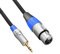 Tisino XLR to 3.5mm (1/8 inch) Microphone Cable, XLR Female to Mini Jack Aux Mic Cord for Camcorders, DSLR Cameras, Computer Recording Device and More - 1 feet