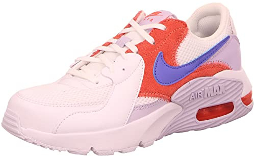NIKE Women's Air Max Excee Gymnastics Shoes, White Sapphire Pure Violet Magic Ember, 4.5 UK
