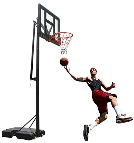 Basketballkörbe Kinder Mobiler Basketballkorb Für Drinnen Und Draußen, Höhenverstellbar 2,35-3,05m, Dunk-Spiel Für Erwachsene Und Jugendliche (Size : 112x70cm)