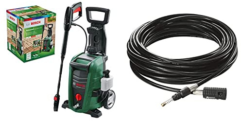 Bosch Nettoyeur Haute Pression UniversalAquatak 125-06008A7A00-1500W - 125 Bars & Débouche canalisations pour Nettoyeur Haute Pression Bosch F016800362-10 m (130 Bar)