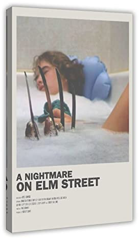 HDTS Classic Movie A Nightmare on Elm Street Vintage Leinwand Poster Schlafzimmer Dekor Sport Landschaft Büro Zimmer Dekor Geschenkrahmen 60 x 90 cm
