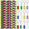 Blocchi di costruzione Bomboniere per feste, Set di accessori per feste di compleanno per bambini, 12 Braccialetti da schiaffo per bambini, 12 portachiavi, per Bomboniere compleanno