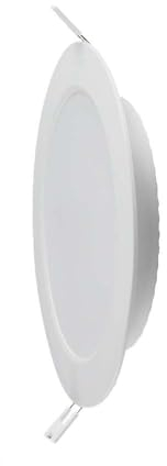 V-TAC VT-61012 Mini-LED-Panel, 12 W, Einbauleuchte, rund, 110 lm/W, warmweiß, 3000 K - 7861, Weiß