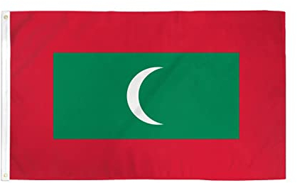 Malediven-Flagge, 90 x 150 cm, ohne Fahnenmast, Poly, internationale Flaggen