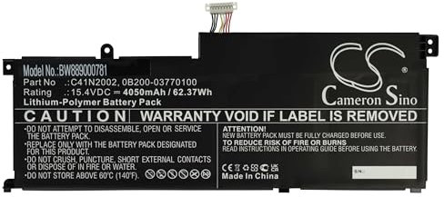 vhbw batteria compatibile con Asus ZenBook Pro 15 UX535LI-BN038T, 15 UX535LI-BN116T notebook (4050mAh, 15,4V, Li-Poly)