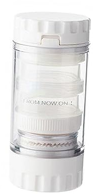 WOFASHPURET 1stk Medizin Mühle Pillenmühle Elektrische Mühlen Pillenbrecher 7-tage-medizin-organizer Tablettenbrecher Aus Kunststoff Vitaminbrecher Pp Weiß Combo-platte Multifunktion Kind