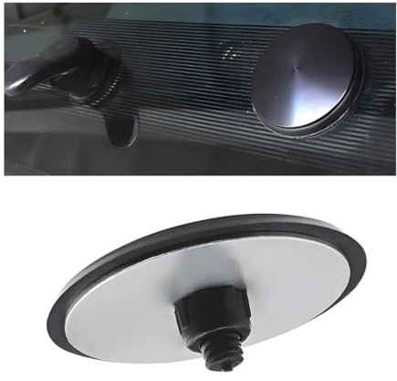 JNNJ Car Rear Wiper Delete Kit, Auto Waterproof Block off Cap, Wiper Clean Dummy Plug Decorative, Screw Plug Cover for Tailgate Wiper Arm, Vehicles Rear Window Hole Universal Blanking Cap(46mm)