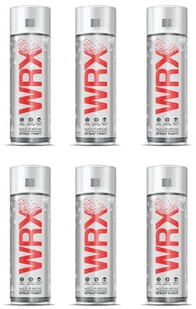 6 Packs - WRX Anthracite Grey Spray Paint 400 ml - Anthracite Grey 7016 - Multi Purpose- Spray Paint For Metal - Spray Paint For Plastic - Spray Paint For Wood