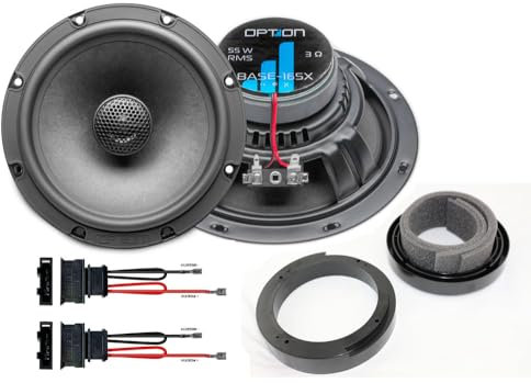 Option Altavoz de 16 cm compatible con VW Golf IV (4ª generación) – Plug & Play Altavoz coaxial de 2 vías