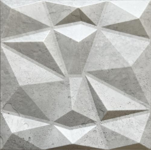 DECCART 3D Wandpaneele 50x50 cm 1 Stück | 0.25 m², Paneele Wand Wall Panels Deko Wandverkleidung Innen Panel Deckenverkleidung Decke Deckenpaneele Platten EPS