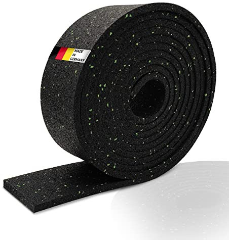 5000 x 80 x 8 mm Terrassenpad, Terrasenpads, Gummigranulat, Terrassenbau Rolle Streifen Terrasse Bautenschutzstreifen PKD 720