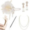 BABEYOND 1920s Accessoires Set Damen Gatsby Kostüm Zubehör Set inklusive Stirnband Halskette Handschuhe