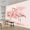 Fototapete 3D Tierischer Flamingo 400x280 cm Vlies Tapeten Wandtapete Moderne Wanddeko Design Wand Dekoration Wohnzimmer Schlafzimmer
