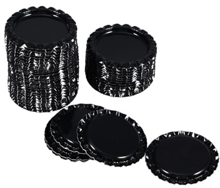 SEWACC 100pcs Beer Bottle Caps Decorative Crown Caps for Home Decor Made of Tinplate