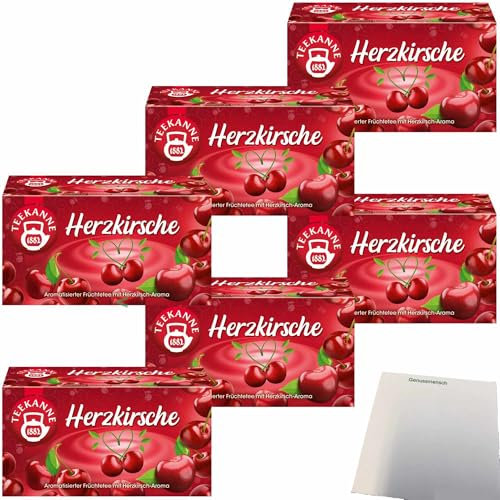 usy Bundle für Teekanne Früchtetee Herzkirsche 6er Pack (6x45g Packung) + usy Block