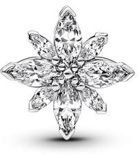 PANDORA Moments Funkelnder Polarstern Charm aus Sterling Silber mit Zirkonia, Kompatibel Moments Armbänder, 793591C01