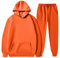 Generisch Angebote Tages Blitzangebote Heute,Hoodie Set Herren Sommer Anzug Set Hochwertiger Unisex Kapuzenpullover Und Jogginghose Set,Bequemes Sweatshirt In Für Freizeit Und Sport （Orange，M）
