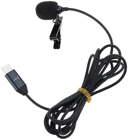 SHOOYIO Lavalier Lapel Microphone Professional For 360 Action Cameras and Smartphones for Clear Auditory Record