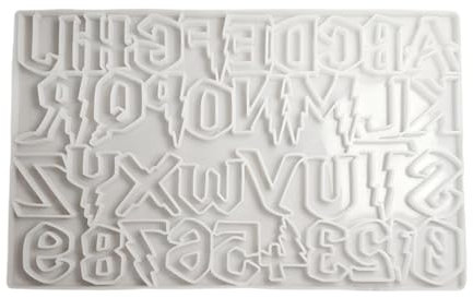 Halloween Lettere Portachiavi Stuoie In Silicone Stabile Portatile Resina Alfabeto Set Accessori Per Creazione Unica di Gioielli