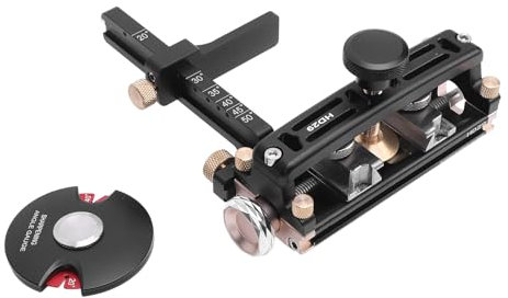 Chisel Sharpening Jig for Chisels and Planes with 15° to 50° Adjustable Angle Fixture and Angle Gauge, Honing Guide Tool, Honing Guide System, Chisel Sharpening Kit for Woodworking