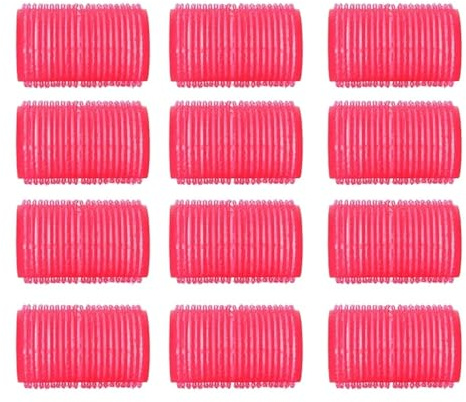 MOHUIED 12 Teile/Satz Friseur Heimgebrauch DIY Magie Große Selbstklebende Lockenwickler Styling Roller Rolle Curler Schönheit Werkzeug Hitzefreie Haarwickler für Medoum und Kurze Haare(63x44MM)