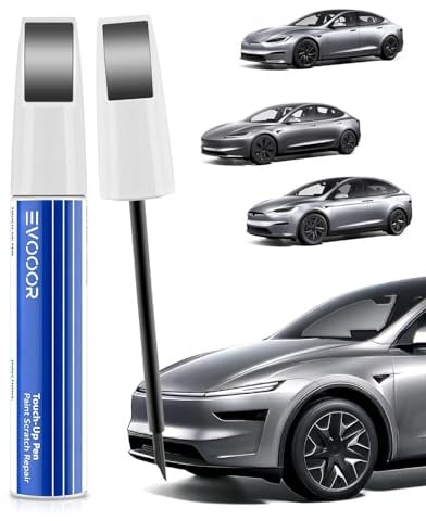 EVOOOR (PN00) Quick Silver Lackstift 2-in-1 für Tesla - Zur Kratzerreparatur, Schnelle & Einfache Lösung