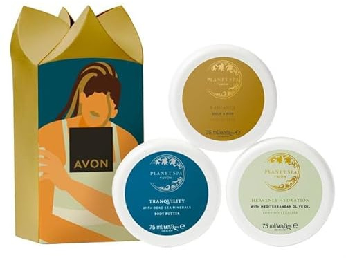 Avon Planet Spa GESCHENKSET Mini Körperbutter Trio