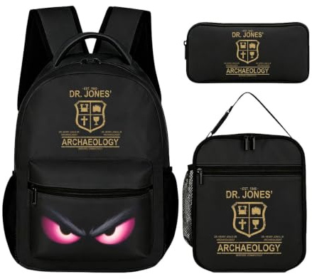 tesiwaza Doosan Dreiteiliges Rucksack-Set - Leichte Schultasche mit Federmäppchen und Lunch-Tasche, Reiserucksack, Schulbedarf, Geschenke für Schüler, Xthey-c-6, One Size, Schulranzen-Set