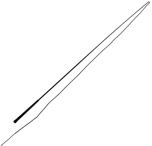 PFIFF 100717 Longierpeitsche, mit Fiberglaskern, Rutschhemmender Griff, Schwarz, Länge 200cm