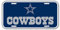 Offizielles NFL Dallas Cowboys Schild, Tafel in 15x30 cm