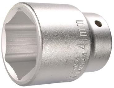 SW-Stahl 07660L-41 Steckschlüsseleinsatz 3/4 Zoll - 41 mm Sechskant | Nuss aus Chrom-Vanadium-Stahl - Matt verchromt - 64 mm Länge - Außensechskant - Profi-Qualität für Schlagschrauber