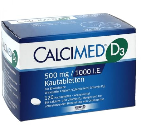 Calcimed D3 500 Mg/1000 I.E. Kautabletten, 120 St