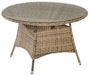 MERXX Tisch Riviera, rund, naturgrau