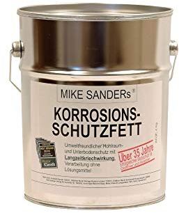 Mike Sanders Korrosionsschutzfett 4 kg plus Abdeckfolie und Handschuhe