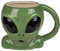 Tasse extraterresistent, Steingut, grün, 15 x 12 cm