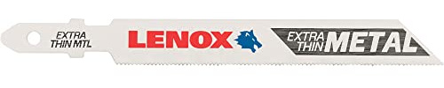 LENOX Tools 1991578 T-Shank Extra Thin Metal Cutting Jig Saw Blade, 3 5/8-Inch X 3/8-Inch 32 TPI, 5-Pack