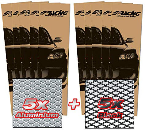 SIMONI RACING GSA10 - Rejilla Deportiva Universal de Malla Estrecha de Aluminio